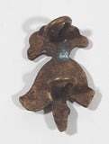 Vintage Spartan Soldier Armor Helmet Shaped 1/2" x 7/8" Bronze Tone Hat Cap Shoulder Badge Military Insignia