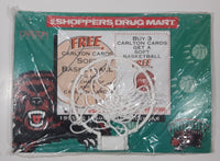 1995-96 Shoppers Drug Mart Carlton Cards Promotional Vancouver Grizzlies NBA Basketball Team 10" x 14" Inaugural Calendar and Mini Basketball Hoop New in Plastic