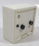 Small White Square Shaped 2 7/8" Tall Nightstand Alarm Clock