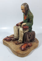 Vintage 1976 Naturecraft "Violin Maker" No. 861 Hand Painted Stoneware Sculpture