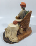 Vintage 1981 Naturecraft "Grandma's Comfort" No. 882 Hand Painted Stoneware Sculpture