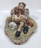 Vintage 1972 Naturecraft "Travellers Rest" No. 827 Hand Painted Stoneware Sculpture