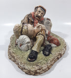 Vintage 1972 Naturecraft "Travellers Rest" No. 827 Hand Painted Stoneware Sculpture