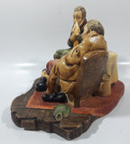 Vintage 1970s Naturecraft "Doctor's Dilemma" No. 854 Hand Painted Stoneware Sculpture