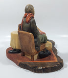 Vintage 1970s Naturecraft "Doctor's Dilemma" No. 854 Hand Painted Stoneware Sculpture