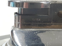 Vintage Cube Shaped Indented Sides Tinted Glass Table Top Gas Lighter 3 1/2" Tall Made in Japan