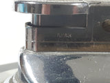 Vintage Cube Shaped Indented Sides Tinted Glass Table Top Gas Lighter 3 1/2" Tall Made in Japan