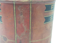 Antique Forest and Stream Pipe Tobacco Mallard Duck Themed Red 4 1/8" Tall 60 Cent Tin Metal Can
