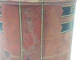 Antique Forest and Stream Pipe Tobacco Mallard Duck Themed Red 4 1/8" Tall 60 Cent Tin Metal Can