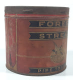 Antique Forest and Stream Pipe Tobacco Mallard Duck Themed Red 4 1/8" Tall 60 Cent Tin Metal Can