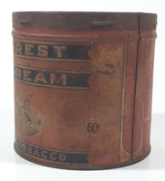 Antique Forest and Stream Pipe Tobacco Mallard Duck Themed Red 4 1/8" Tall 60 Cent Tin Metal Can