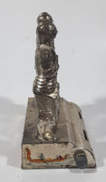 Rare Antique Malta Medieval Knights in Armor with Red Enamel Crosses Themed 4" Tall Perpetual Day Date Calendar Flipping Date