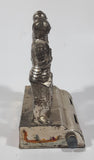 Rare Antique Malta Medieval Knights in Armor with Red Enamel Crosses Themed 4" Tall Perpetual Day Date Calendar Flipping Date