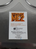 2013 Despicable Me 2 Minions Themed Orange Embossed Tin Metal Lunch Box Container