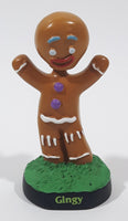 2012 DreamWorks Animation Universal Studios Shrek 4-D Gingy Character 3" Tall Mini Bobble Head Figurine