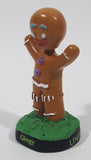 2012 DreamWorks Animation Universal Studios Shrek 4-D Gingy Character 3" Tall Mini Bobble Head Figurine