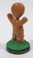 2012 DreamWorks Animation Universal Studios Shrek 4-D Gingy Character 3" Tall Mini Bobble Head Figurine