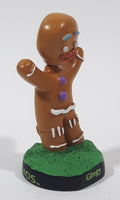 2012 DreamWorks Animation Universal Studios Shrek 4-D Gingy Character 3" Tall Mini Bobble Head Figurine