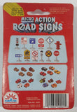 Vintage 1989 FunRise Item No. 10201 Micro Action Road Signs Set of 6 Plastic 1 1/4" New In Package