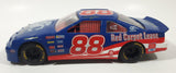1995 Racing Champions NASCAR #88 Dale Jarrett Ford Thunderbird Blue Ford Quality Care Red Carpet Lease 1/24 Scale Die Cast Toy Car Vehicle