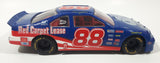 1995 Racing Champions NASCAR #88 Dale Jarrett Ford Thunderbird Blue Ford Quality Care Red Carpet Lease 1/24 Scale Die Cast Toy Car Vehicle
