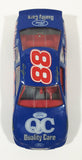 1995 Racing Champions NASCAR #88 Dale Jarrett Ford Thunderbird Blue Ford Quality Care Red Carpet Lease 1/24 Scale Die Cast Toy Car Vehicle
