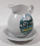 Vintage Green Gables Cavendish Prince Edward Island 4 1/2" Tall Miniature Ceramic Pitcher Bowl and Jug