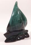 Rare Vintage Blue Mountain Pottery Sailboat 7" Tall Figurine Ornament