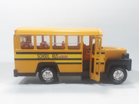 2005 Buddy L Imperial Toy Corporation School Bus Yellow 9 1/4" Long Pressed Steel Toy Car Vehicle with Opening Door