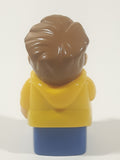 Mega Bloks My First Builders Boy In Yellow and Blue 3" Tall Plastic Toy Figure 10084