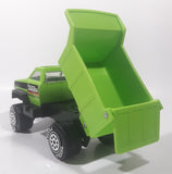 Tonka Dump Truck Bright Green Pressed Steel and Plastic Die Cast Toy Car Vehicle 3721 Made in Macau