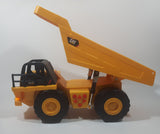 1990s Toy State CAT Caterpillar Dump Truck 12" Long Yellow Lights and Sound Plastic Toy Car Vehicle