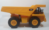 1990s Toy State CAT Caterpillar Dump Truck 12" Long Yellow Lights and Sound Plastic Toy Car Vehicle
