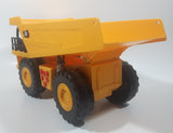 1990s Toy State CAT Caterpillar Dump Truck 12" Long Yellow Lights and Sound Plastic Toy Car Vehicle