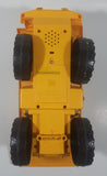 1990s Toy State CAT Caterpillar Dump Truck 12" Long Yellow Lights and Sound Plastic Toy Car Vehicle