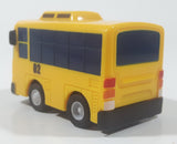Tayo YoungJin School Bus 02 Yellow Wind Up Plastic Toy Car Vehicle