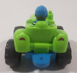 Blue Suited Driver In Green Tractor Plastic Toy Car Vehicle