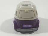 KidsMania Happy Van Purple Bus Plastic Pull Back Toy Car Candy Vehicle