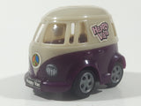 KidsMania Happy Van Purple Bus Plastic Pull Back Toy Car Candy Vehicle