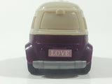 KidsMania Happy Van Purple Bus Plastic Pull Back Toy Car Candy Vehicle
