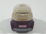 KidsMania Happy Van Purple Bus Plastic Pull Back Toy Car Candy Vehicle