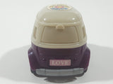 KidsMania Happy Van Purple Bus Plastic Pull Back Toy Car Candy Vehicle