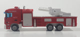 Fire Alarm Rescue Fire Engine Truck Red Plastic Die Cast Toy Car Vehicle