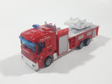 Fire Alarm Rescue Fire Engine Truck Red Plastic Die Cast Toy Car Vehicle