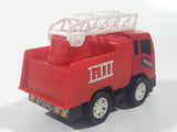 Greenbrier Turbo Fire Ladder Truck Red 4 1/2" Long Push and Go Plastic Toy Car Vehicle