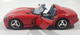 Burago Dodge Viper RT/10 Red 1/24 Scale Die Cast Toy Car Vehicle with Opening Doors