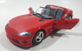 Burago Dodge Viper RT/10 Red 1/24 Scale Die Cast Toy Car Vehicle with Opening Doors