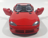 Burago Dodge Viper RT/10 Red 1/24 Scale Die Cast Toy Car Vehicle with Opening Doors