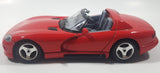 Burago Dodge Viper RT/10 Red 1/24 Scale Die Cast Toy Car Vehicle with Opening Doors