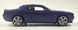 2014 Welly No. 24049 Dodge Challenger SRT White Purple with Silver Stripes 7 1/2" Long Die Cast Toy Car Vehicle with Opening Doors and Hood